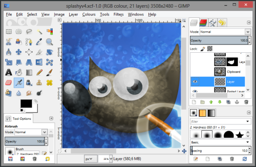 gimp online image editor and paint tool